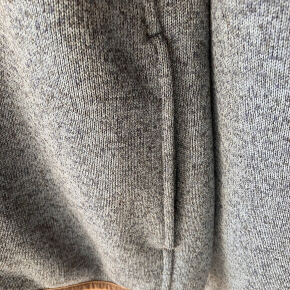 LL Bean Mens Sweater Fleece Pullover Jacket Blue 1/4 Snap Slightly Fitted XXLT - Picture 6 of 14